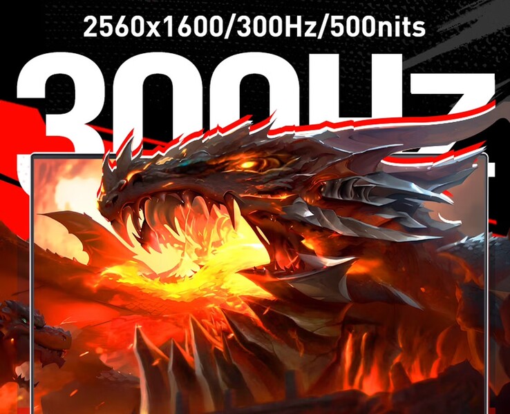 Mechrevos bärbara speldator har en QHD-skärm med 300 Hz.