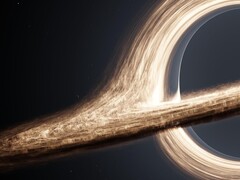 En konstnärs illustration som visar ett svart hål. (Bildkälla: AdisResic - Pixabay)