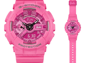 Casio G-Shock GMA-S110BE-4A Barbie-klocka i begränsad upplaga drivs av ett CR1220-batteri med en beräknad batteritid på 2 år (Bildkälla: Casio)