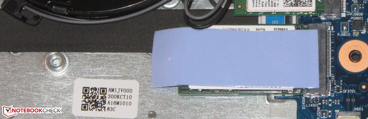 En NVMe SSD fungerar som systemenhet.