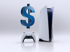 PS5-konsolen visas under dollartecknet (Bildkälla: Sony PlayStation med ändringar)