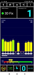 GPS-mottagning utomhus