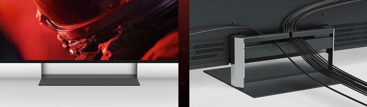 De senaste Bravia HDTV-apparaterna levereras med Mirage-stativ som använder lentikulära linser för att sprida ljus och dölja kablar bakom dem.