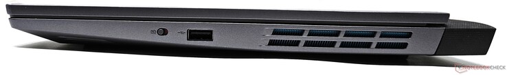 Höger: Sekretesslucka för webbkamera, USB 3.2 Gen1 Typ-A