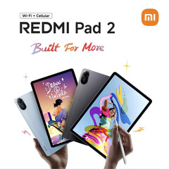 Redmi Pad 2 finns i två färgalternativ, men inte när den är konfigurerad med 4G-anslutning. (Bildkälla: Xiaomi - redigerad)
