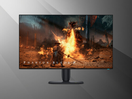 Phantom Blade Zero visas på en Alienware AW3226Q 32-tums 4K OLED-skärm