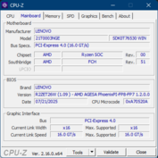CPU-Z moderkort