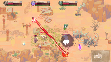 En bild som visar en strid i Moon Hunters.