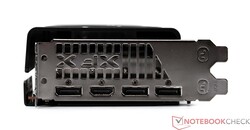 Externa portar på XFX Speedster QICK 308 Radeon RX 7600 Black Edition