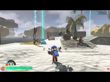 Bild: En skärmdump från spelet Splatoon Raiders.