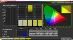 CalMAN Colorchecker Mättnad kalibrerad