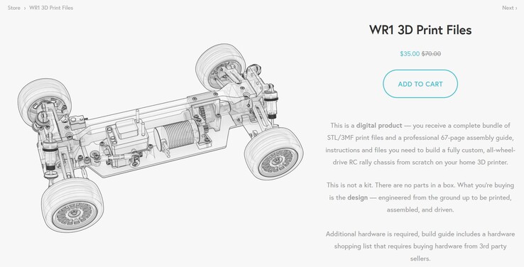 35 dollar för utskriftsfilerna