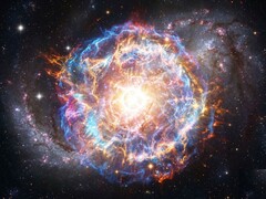 En konceptuell bild av en supernova