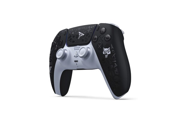 Den trådlösa DualSense-handkontrollen The Last of Us Limited Edition har troféikoner tryckta på handkontrollens framsida. (Bildkälla: Sony)