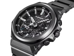 I Casios kommande G-Steel-klockor byts metallarmband ut mot lättare gummiband. (Bild: GSTB1000BD-1A)