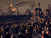 En bild som visar en belägring och onager i Total War: Attila.