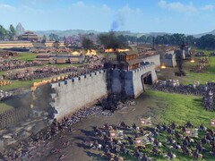 En bild som visar en belägring i Total War: Three Kingdoms, just nu med 70 % rabatt.
