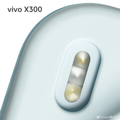 En rendering av Vivo X300:s blixtar med dubbelfokus och zoom. (Bildkälla: Han Bo Xiao)