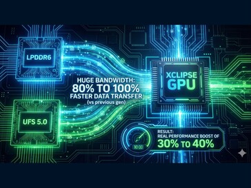 AI-genererad bild som visar förbättringar av GPU-prestanda. (Bildkälla: Kaulenda på X)