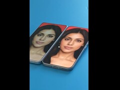 Galaxy S26 Ultra (till vänster) jämfört med iQOO 16 (till höger).