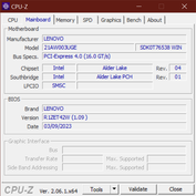 CPU-Z moderkort