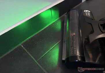 Grönt ljus gör damm synligt