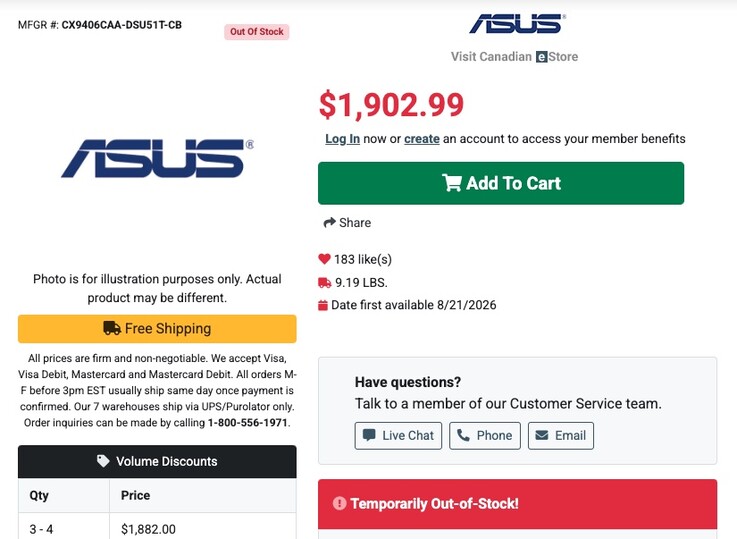 Den kommande Asus CX9406 Googlebook kommer troligen att bli ganska dyr, om man ska tro de läckta prisuppgifterna.