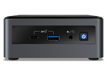 Intel NUC (NUC10i7FNHAA) Framsidan (Källa: Intel)