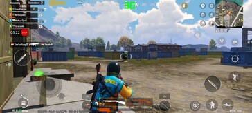 PUBG Mobile: HD-förinställning, 30 bilder per sekund i genomsnitt.