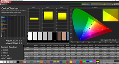 CalMAN: ColorChecker (after calibration)