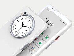 BigMe HiBreak Dual har en E Ink-färgskärm på framsidan och en LCD-färgskärm på baksidan.