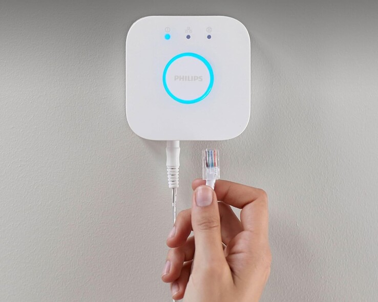 En Philips Hue Bridge v3 skulle efterträda Hue Bridge v2 (bilden). (Bildkälla: Philips Hue)