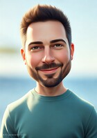 Bild genererad med Portrait Studio AI i läget "3D cartoon".