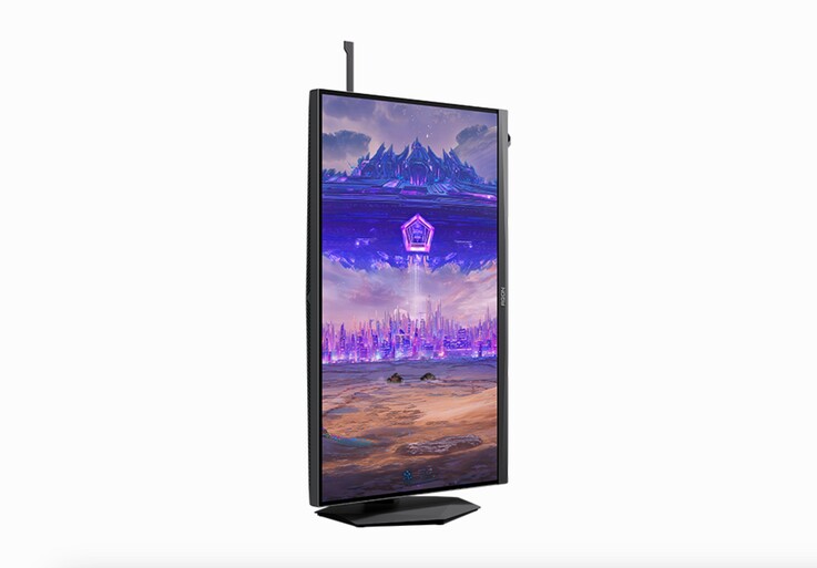 AOC Agon Pro-skärmen kan också vridas 90°. 