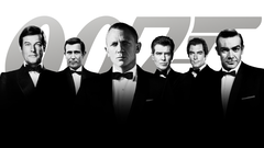 En bild av framstående skådespelare som spelat James Bond (bildkälla: Amazon MGM Studios)