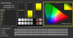 CalMAN ColorChecker kalibrerad (referensfärgrymd sRGB)