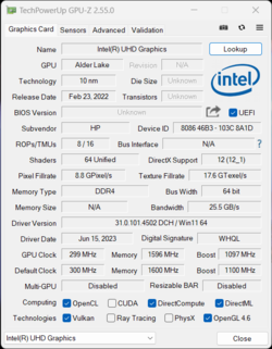 GPU-Z UHD-grafik