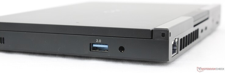 Höger sida: USB-A 2,0, 3,5 mm headsetHöger: USB-A 2.0, 3,5 mm headset