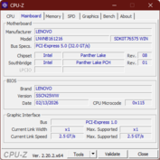 CPU-Z Moderkort
