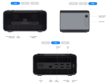 Anslutningsbara portar på Mind Graphics 2