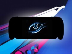 En handhållen silhuett med Gigabytes logotyp. (Bildkälla: Gigabyte - redigerad) 