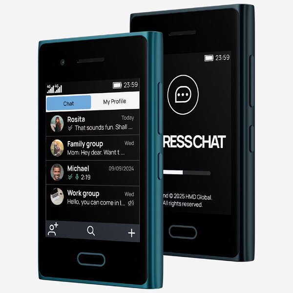 HMD Touch 4G levereras med en meddelandeapp som också finns tillgänglig för Android och iOS. (Bildkälla: HMD)