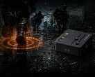 Konstnärlig rendering av Fosi Audio C3 gaming-ljudkort som visar StepSense-tekniken.