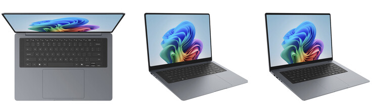 Galaxy Book6 Ultra, Galaxy Book6 Pro och Galaxy Book6 från vänster till höger. (Bildkälla: Samsung - redigerad)