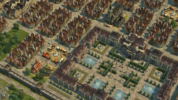 En bild som visar en stad i Anno 1404 – History Edition.