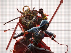 Assassin&#039;s Creed Shadows försäljningsdiagram (Bildkälla: Ubisoft, Freepik)
