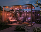 Philips Hue utökar sitt Festavia-sortiment av belysning, däribland den globformade utomhusljusslingan som visas här.