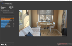 Cinebench R20 visar att det finns en minskad poäng för en enda kärna på batteriet