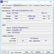 CPU-Z Moderkort