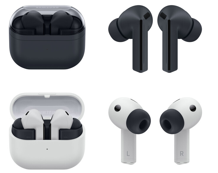 Design och färgalternativ för Galaxy Buds 3 FE (Bildkälla: Samsung)